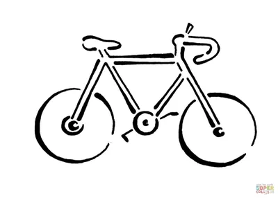 Велосипед в картинках и детских рисунках в детский сад и школу.