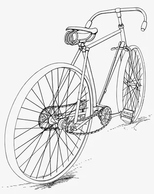 Велосипед для срисовки (36 фото) – Роздрукувати Безкоштовно