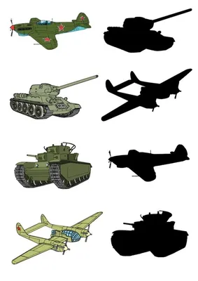 Рисунки военной техники для детей. Простые срисовки.