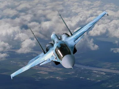 Обои для рабочего стола Су-34 Самолеты Авиация