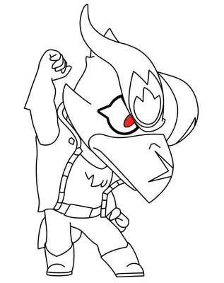 The Crow Fur of Brawl Stars coloring pages to print for free