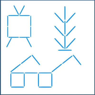 Фигуры из счетных палочек | Аналогий нет