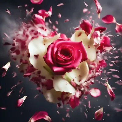 Выстрел в сердце из роз лепестки …» — создано в Шедевруме