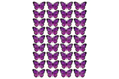 Метелики блакитні та рожеві акварель вафельна картинка от интернет-магазина  «Домашний Пекарь» с оперативной доставкой
