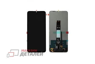 Дисплей (экран) в сборе с тачскрином для Xiaomi Redmi A1, Redmi A1+ (Plus)  черный - купить в Москве и России за 985 р.
