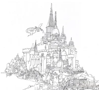 Как нарисовать замок карандашом | Рисунок для начинающих поэтапно в 2023 г  | Рисунок замка, Рисунок, Рисунки