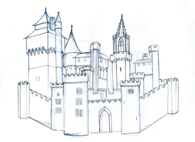 Как нарисовать замок карандашом поэтапно ✏ | Алмазная вышивка, Рисование  шаг за шагом, Матисс картины