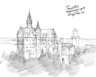 Как нарисовать замок (23 фото) » Рисунки для срисовки и не только