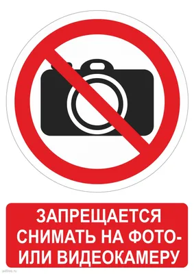 Знак «Фотографировать запрещено» (TZ15)
