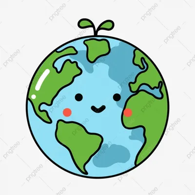 Голубой земной шар с нарисованными …» — создано в Шедевруме