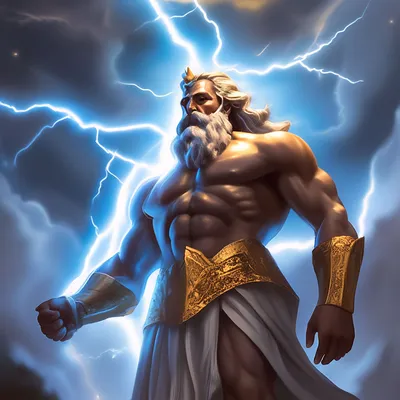 Зевс — бог неба и грома в древнегреческой мифологии» — создано в Шедевруме