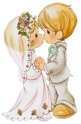 Свадебный рисунок жениха, мультфильм, нарисованный вручную, свадебные жених  и невеста читают любовные обеты, любовь, акварель Живопись, фотография png  | Klipartz