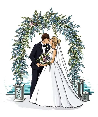Жених и невеста нарисованный рукой Иллюстрация штока - иллюстрации  насчитывающей рукописно, жизнерадостно: 113690415