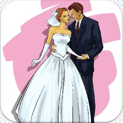 рисованной женатые мужчины и женщины, рука, свадьба png | PNGEgg