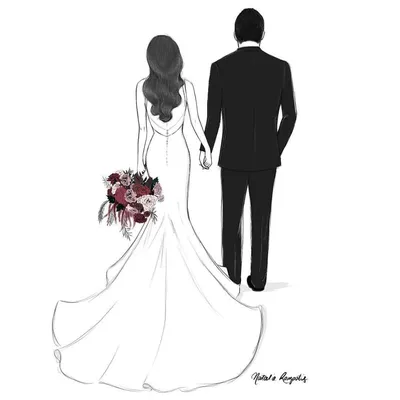 женщина, держащая букет цветов иллюстрации, свадебное приглашение невесты  свадебное платье, невеста, ручная роспись, Акварельная живопись,  нарисованная, свадьба png | PNGWing