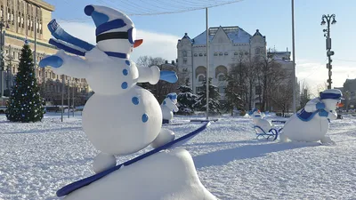 Рождественские картинки, весёлый снеговик | Обои для телефона