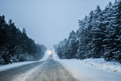 Зимняя дорога | Пикабу