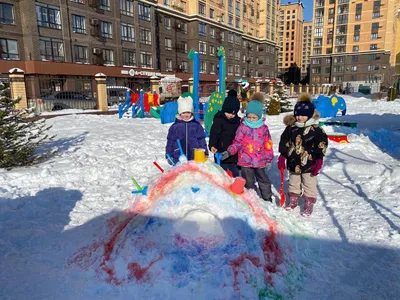 В селе Уфимский прошли зимние забавы для детей