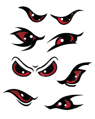 Злые Глаза На Хэллоуин — стоковая векторная графика и другие изображения на  тему Глаз - Глаз, Жуткий, Красный - iStock