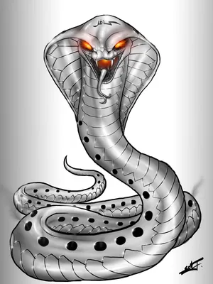 2D рисунок синего змея посередине …» — создано в Шедевруме