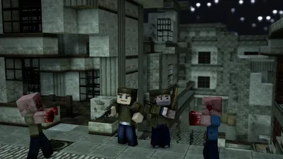 Зомби апокалипсис из Minecraft зомби…» — создано в Шедевруме