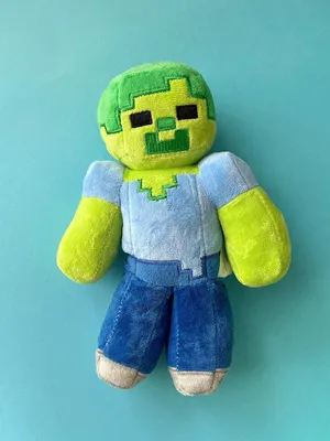 Плюшевая игрушка Зомби Minecraft 15 см - купить