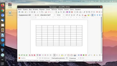 Как сделать таблицу в Libreoffice Writer - Losst