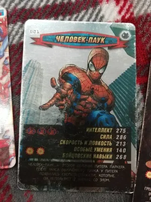 Карточки \"Человек-паук. Герои и злодеи\" от Marvel - старые карточки из  журналов