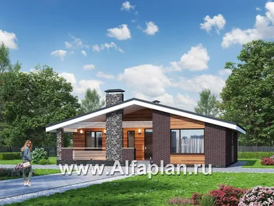 Проект кирпичного дома 48-32 :: Интернет-магазин Plans.ru :: Готовые  проекты домов