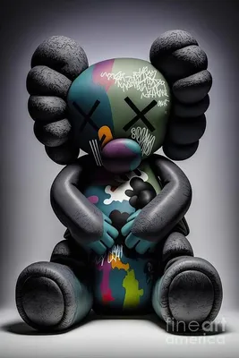 Wall Art Print | doodle kaws and friends | Abposters.com