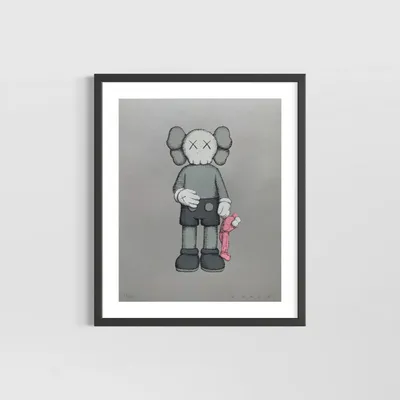 KAWS's Dissected Companion (Black) Print - Hype Museum