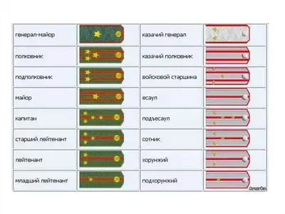 Звание по погонам в картинках: Погоны и звания в картинках
