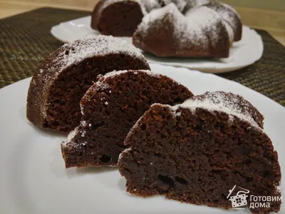Постный шоколадный кекс на воде - пошаговый рецепт с фото на Готовим дома