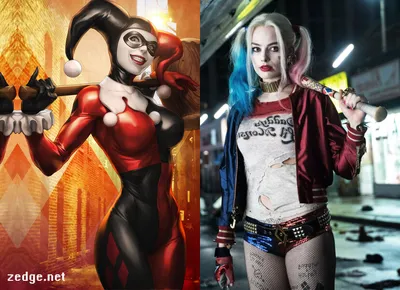 Картинка для торта \"Харли Квинн (Harley Quinn)\" - PT103213 печать на  сахарной пищевой бумаге