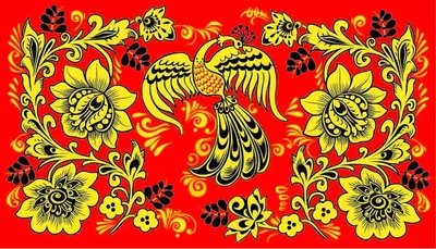 Традиционная хохломская роспись | Универмаг товаров russia.ru