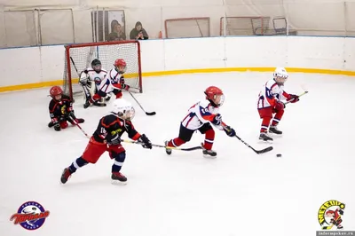 Ice Hockey Boys Stock Illustration by ©lenmdp #58949037