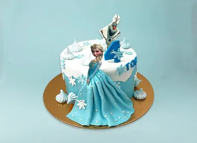 торт Эльза холодное сердце / Cake Elsa - Cold Heart - YouTube