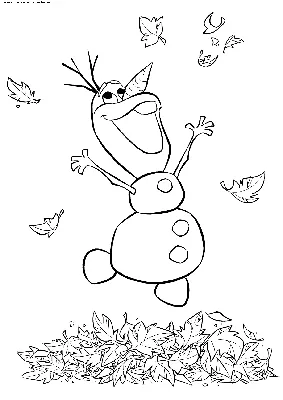 Раскраска Олаф | Раскраски Холодное сердце 2 (Frozen 2 coloring pages).  Раскраска Холодное сердце 2