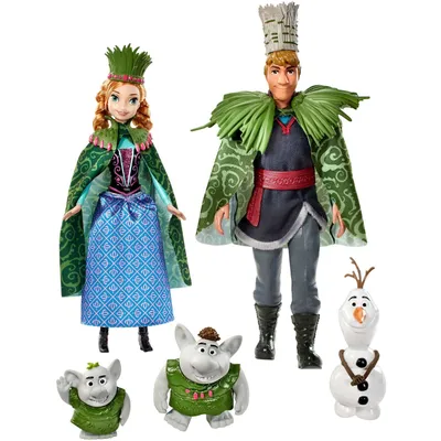 Купить Disney Холодное сердце свадьба Анны и Кристоффа тролли Frozen Deluxe  Troll Wedding Set по отличной цене в киеве