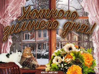 Картинка хорошего дня зима | Открытки, Милые открытки, Праздничные открытки