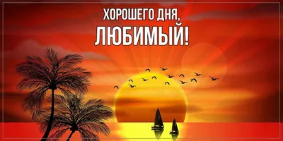 Открытка для любимых и родных Любимый Хорошего дня. Открытки на каждый день  с пожеланиями для родственников.