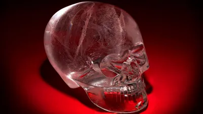Фотография Хрустального черепа в деталях - детальное изображение