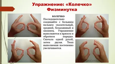 Картинки кинезиологических упражнений для дошкольников