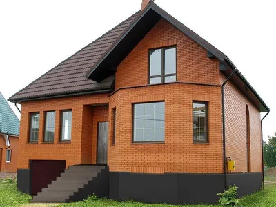 Различные проекты кирпичных домов, как на фото, можно купить в нашей  компании по невысоким ценам из белого, коричневого, красного, облицовочного  кирпича