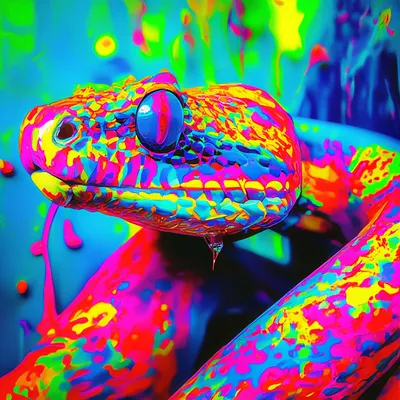 Snake pop-art ꫞༺ Картинка: …» — создано в Шедевруме