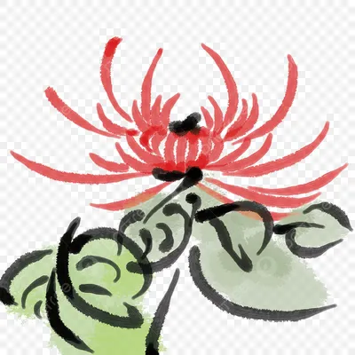 Ручная роспись слива бамбук хризантема лотос цветок птица тушь бордюр набор  элементов PNG , Рисованной, Китайский стиль, Цветение сливы PNG картинки и  пнг рисунок для бесплатной загрузки