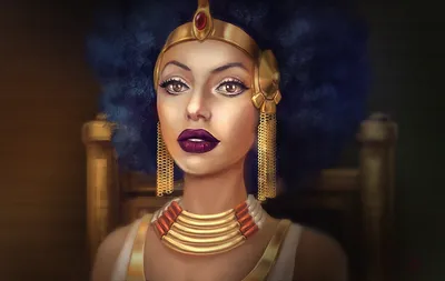 Картинки девушка, египтянка, кошка, клеопатра, египет, женщина-фараон,  украшения, древний египет, браслеты, диадема - обои 1280x800, картинка  №493546