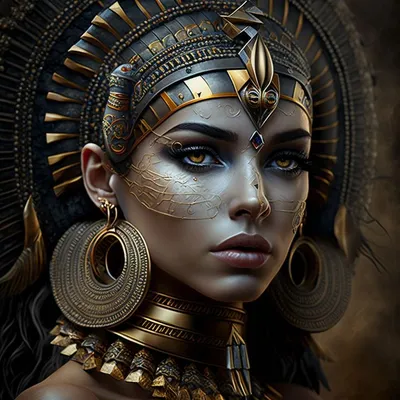 Фотографии девушка Cleopatra Серьги Фэнтези ожерельем Лицо Украшения