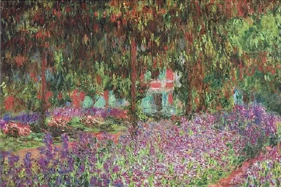 Картина Цветущие яблони Клод Моне — В интерьер