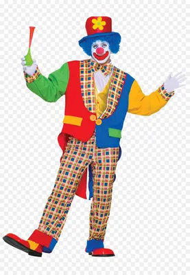 Яркий клоун в костюме: красочное изображение в WebP формате